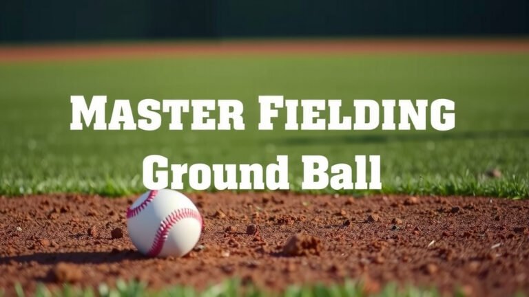 Master Fielding Ground Balls: Essential Tips