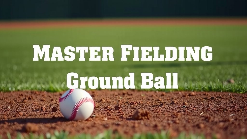 Master Fielding Ground Balls: Essential Tips