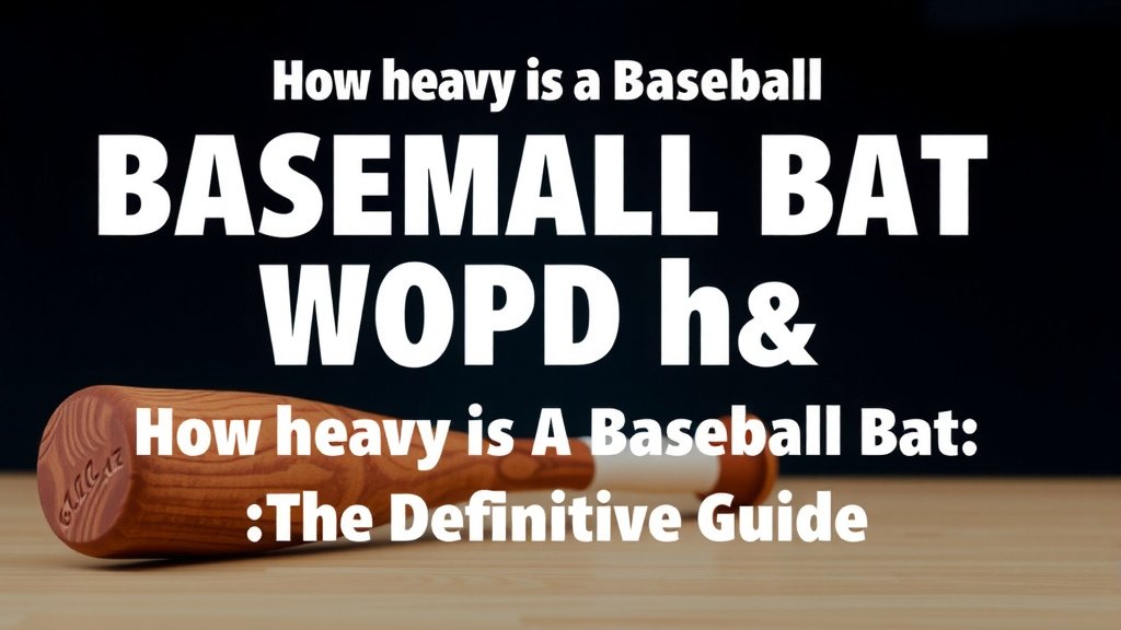 Understanding Baseball Bat Weight and Its Impact