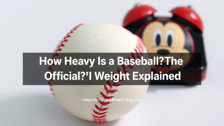 How Heavy Is a Baseball? The Official Weight Explained