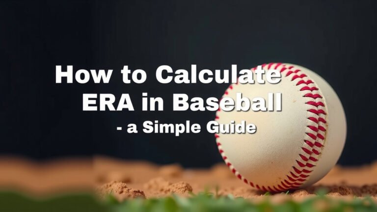 How to Calculate ERA in Baseball: A Simple Guide