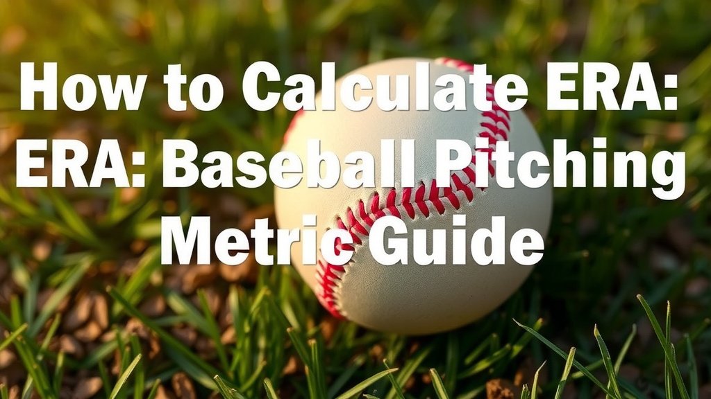 How to Calculate ERA: A Baseball Pitching Metric Guide