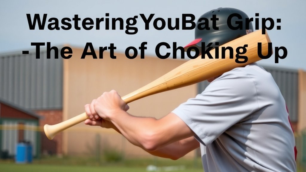Mastering Your Bat Grip: The Art of Choking Up