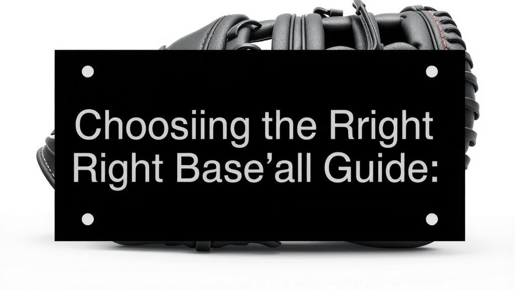 Choosing the Right Baseball Glove: A Buyer's Guide