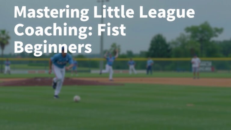 Mastering Little League Coaching: A Beginner's Guide