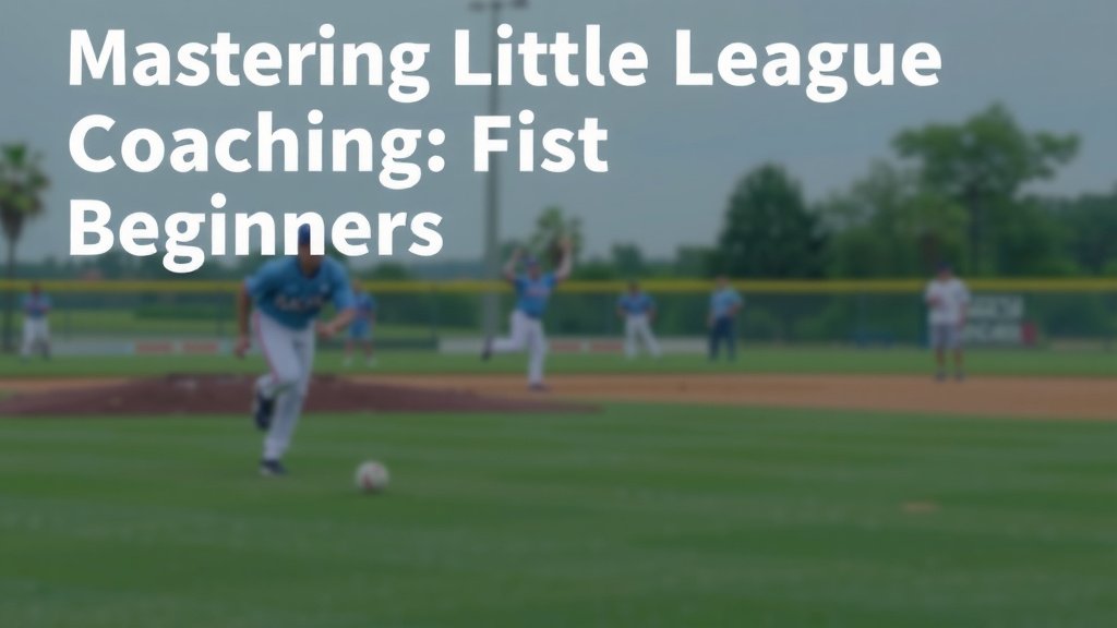 Mastering Little League Coaching: A Beginner's Guide
