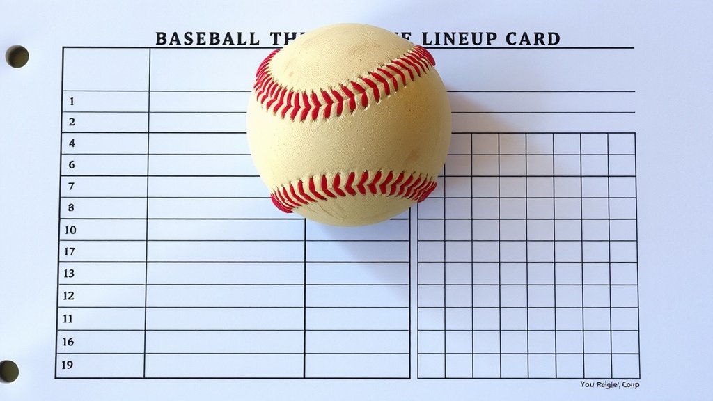 Mastering the Baseball Lineup Card: A Step-by-Step Guide