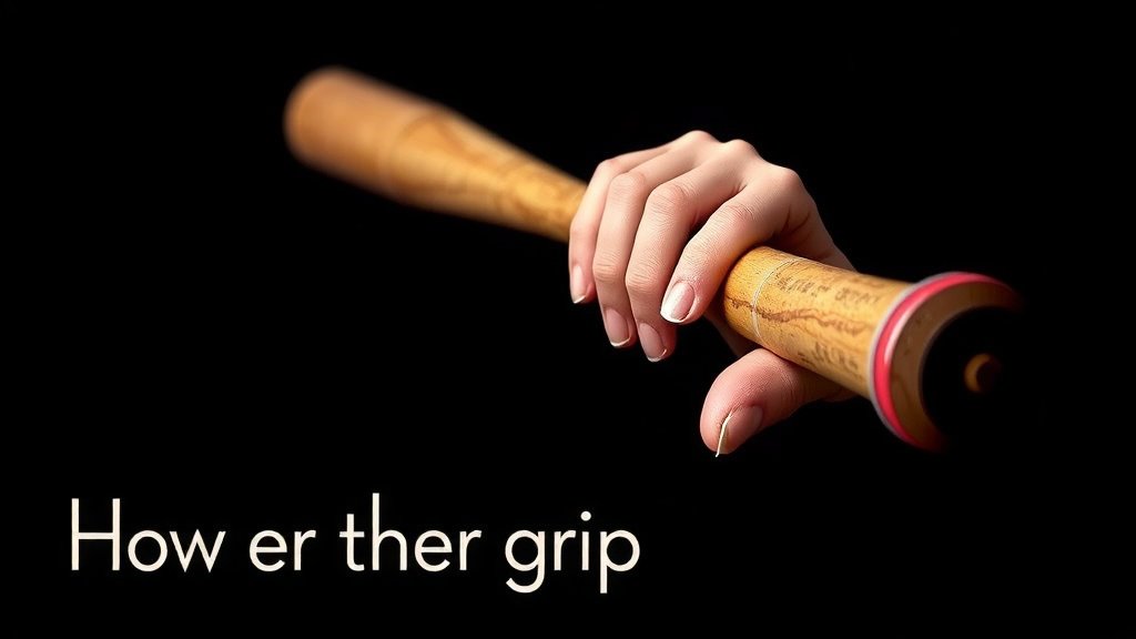 Master Your Grip: How to Hold a Baseball Bat