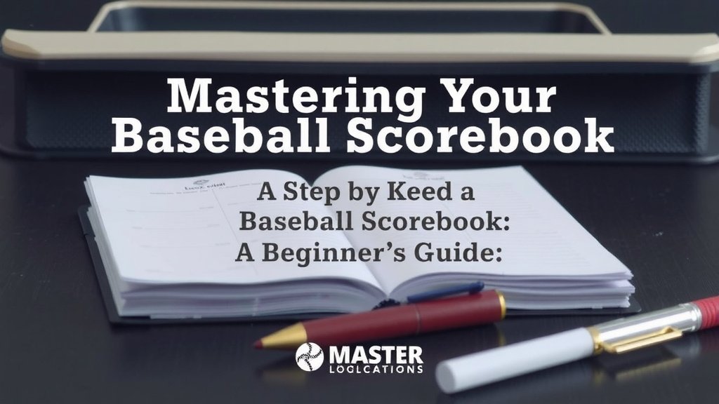 Mastering Your Baseball Scorebook: A Step-by-Step Guide