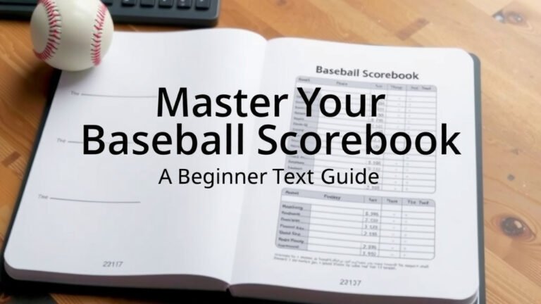 Master Your Baseball Scorebook: A Beginner's Guide