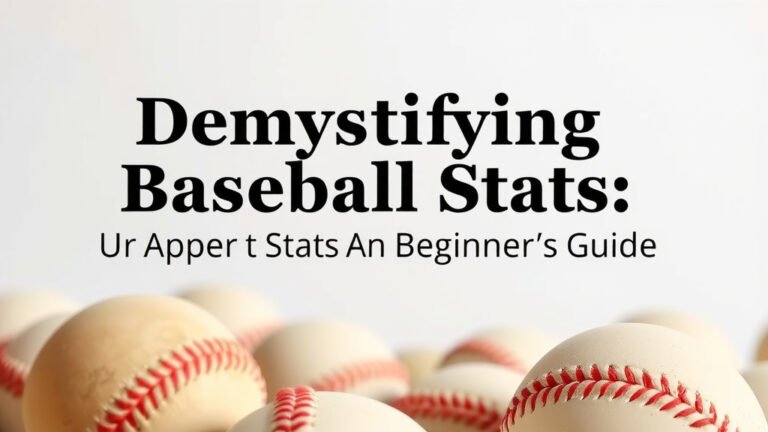 Demystifying Baseball Stats: A Beginner's Guide