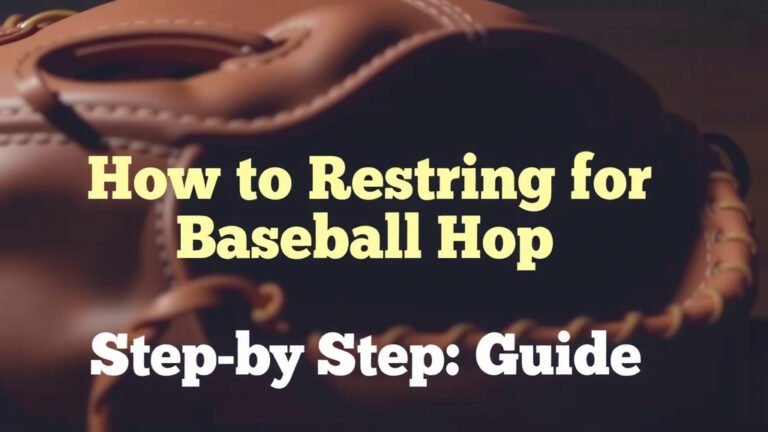 How to Restring a Baseball Glove: Step-by-Step Guide