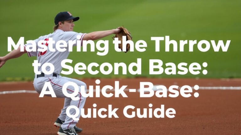 Mastering the Throw to Second Base: A Quick Guide
