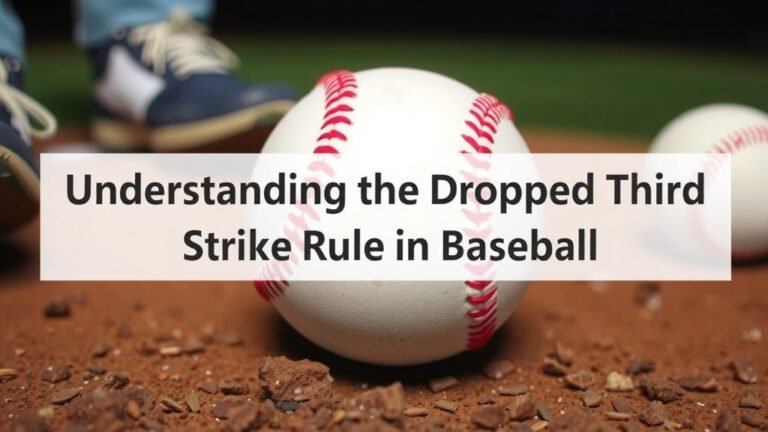 Understanding the Dropped Third Strike Rule in Baseball
