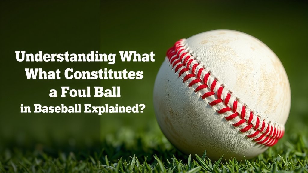 Understanding What Constitutes a Foul Ball