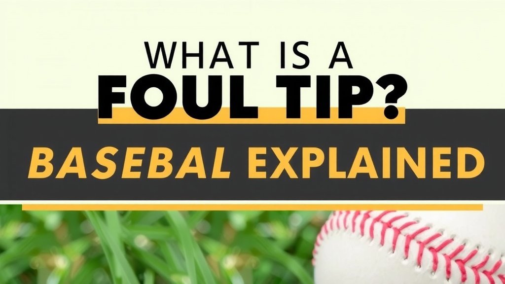 Understanding the Foul Tip in Baseball