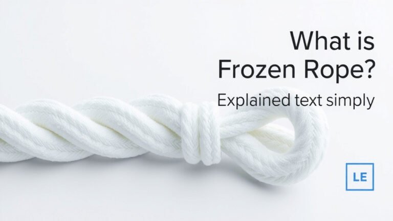 What Is a Frozen Rope Explained Simply