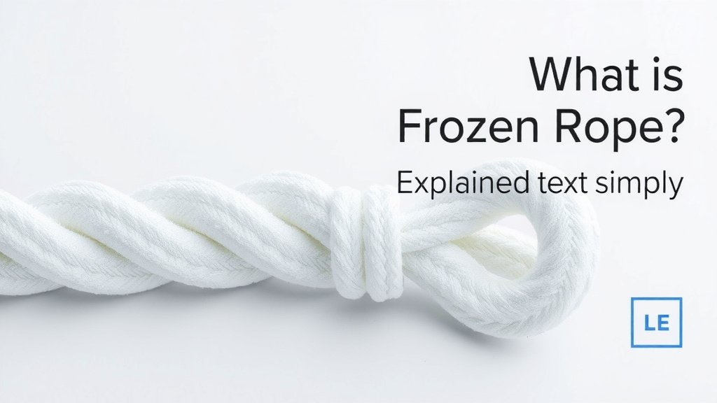 What Is a Frozen Rope Explained Simply