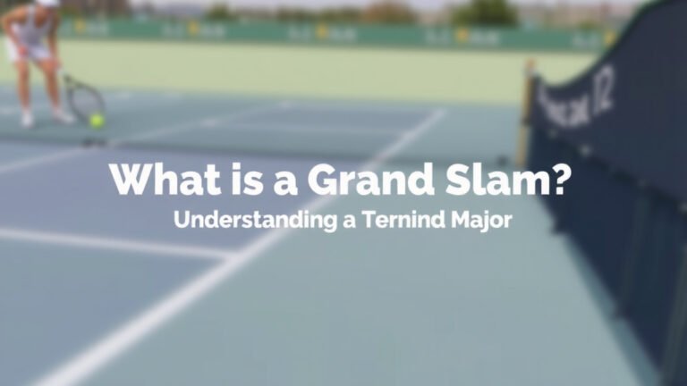 What is a Grand Slam: Understanding the Tennis Major