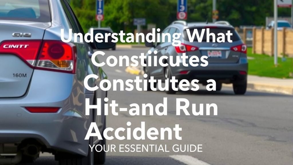 Understanding What Constitutes a Hit and Run Accident