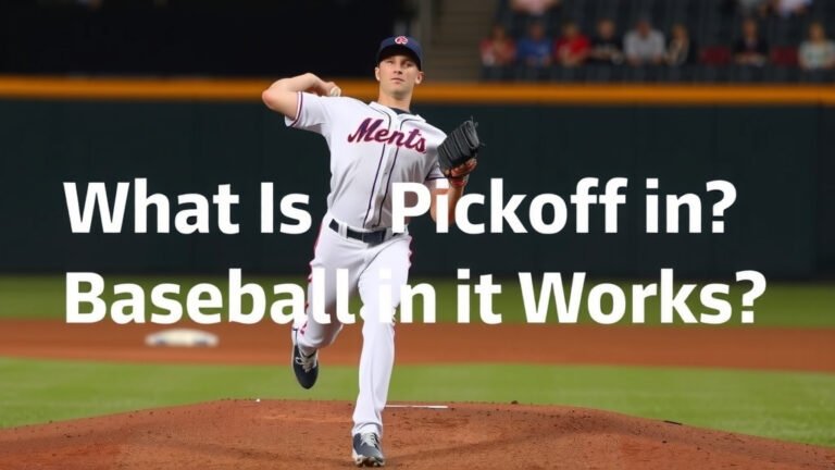 What Is a Pickoff in Baseball and How It Works