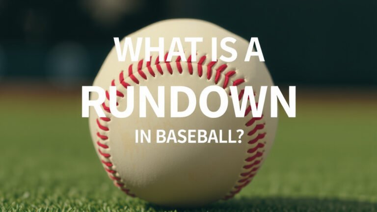What Is A Rundown In Baseball? A Simple Explanation