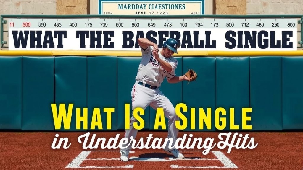 Understanding the Baseball Single: Your First Step to Understanding Hits