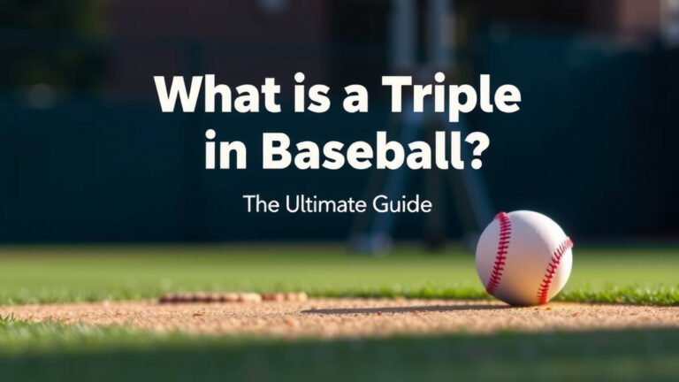 What Is a Triple in Baseball: The Ultimate Guide
