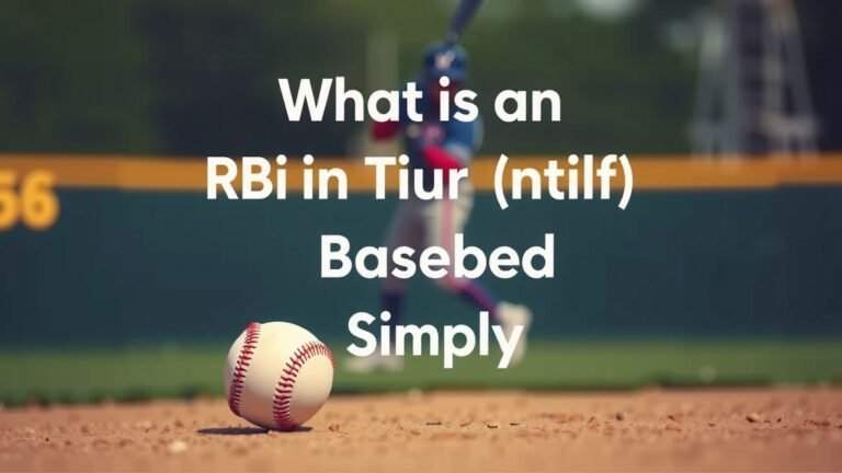 What is an RBI in Baseball Explained Simply