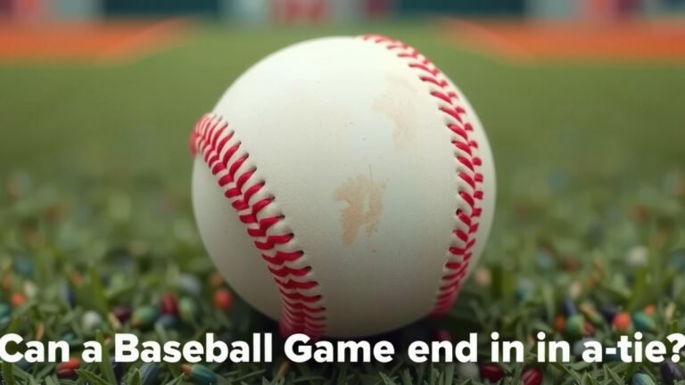 Can a Baseball Game End in a Tie? Yes, Here's How