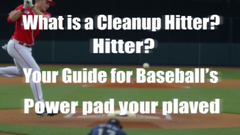 What is a Cleanup Hitter? Your Guide to Baseball's Power Player