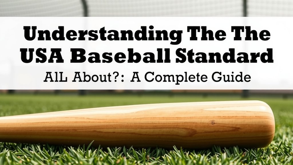Understanding the USA Baseball Bat Standard