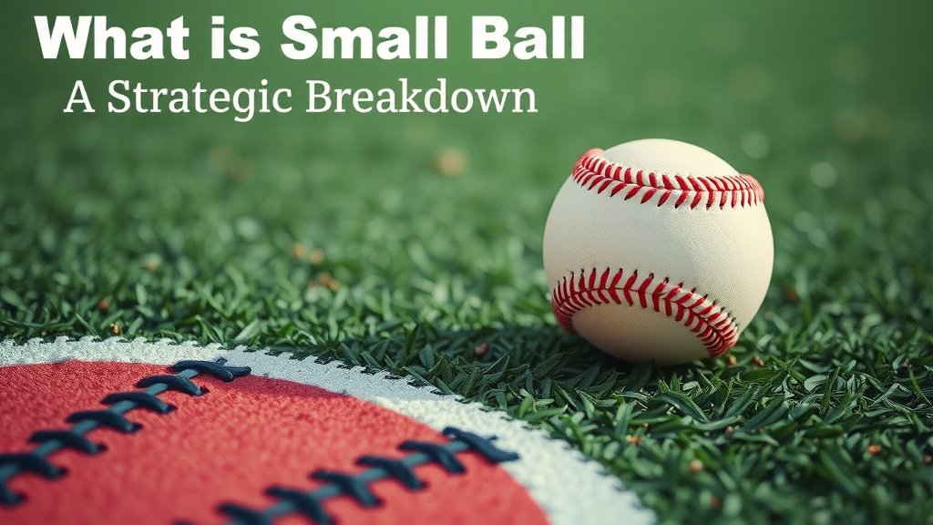 What is Small Ball in Baseball A Strategic Breakdown