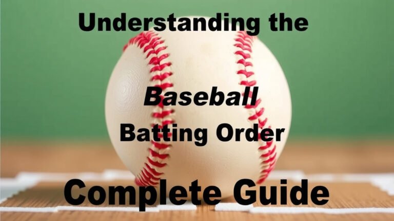 Understanding the Baseball Batting Order: A Complete Guide
