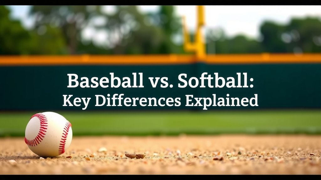 Baseball vs Softball: Key Differences Explained