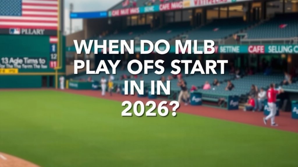 When Do MLB Playoffs Start in 2026