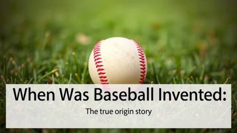 When Was Baseball Invented: The True Origin Story