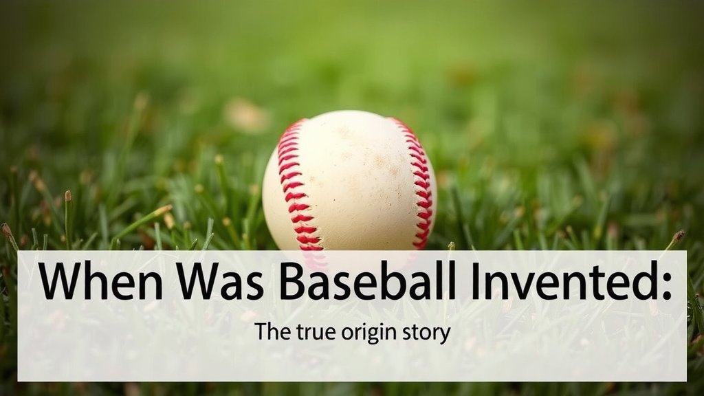 When Was Baseball Invented: The True Origin Story