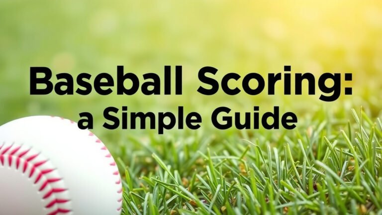 Baseball Scoring Explained: A Simple Guide