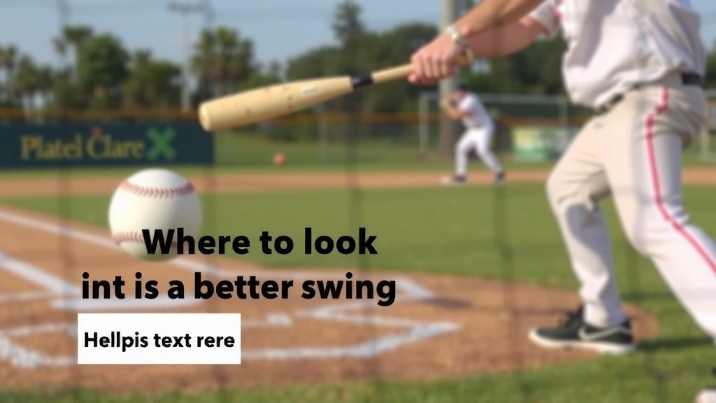 Baseball Batters: Where to Look for a Better Swing
