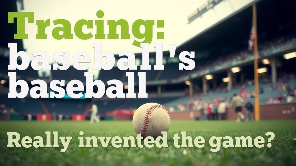 Tracing Baseball's Roots: Who Really Invented the Game?